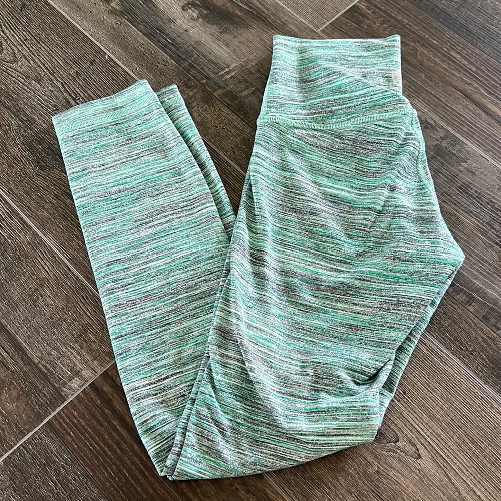 Lululemon High Rise Roll Down Wunder Under space dye Leggings - size 2